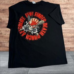 MENS FIVE FINGER DEATH PUNCH AFTERLIFE CONCERT TSHIRT 2XL